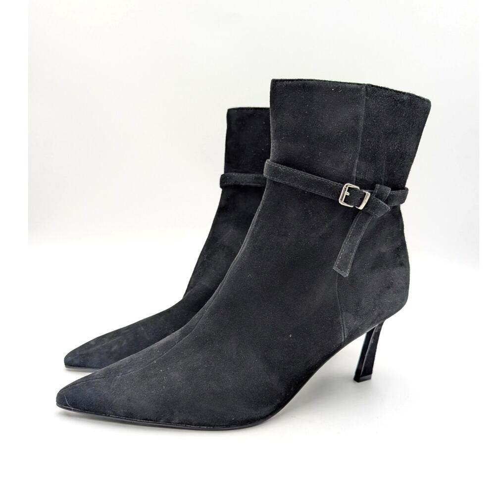 Steve Madden Layan Pointed Toe Heel Bootie Women's Black Size US11M EU41.5
